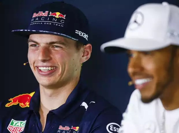 Max Verstappen, Lewis Hamilton Titel-Bild zur News: Max Verstappen, Lewis Hamilton