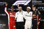 Sebastian Vettel (Ferrari), Lewis Hamilton (Mercedes) und Max Verstappen (Red Bull) 