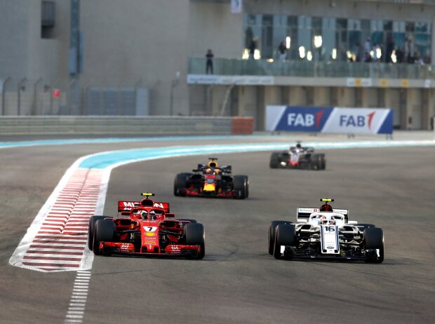 Titel-Bild zur News: Kimi Räikkönen, Charles Leclerc