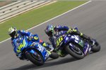 Joan Mir (Suzuki) und Valentino Rossi (Yamaha)