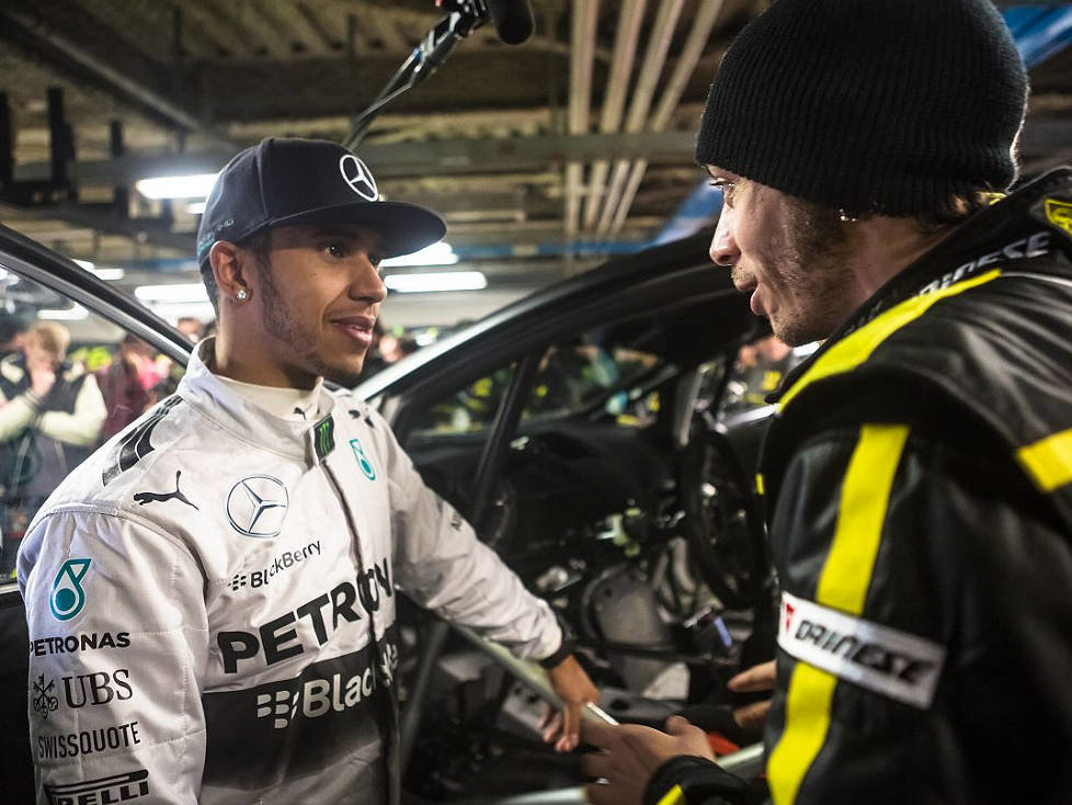 Valentino Rossi, Lewis Hamilton