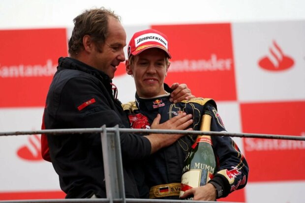 Sebastian Vettel Gerhard Berger Toro Rosso Red Bull Toro Rosso Honda F1 ~Sebastian Vettel (Ferrari) und Gerhard Berger ~ Sebastian Vettel Gerhard Berger Toro Rosso Red Bull Toro Rosso Honda F1 ~Sebastian Vettel (Ferrari) und Gerhard Berger ~