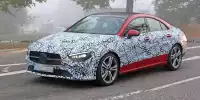 Bild zum Inhalt: Mercedes CLA (2019): Erlkönig mit weniger Tarnung erwischt!