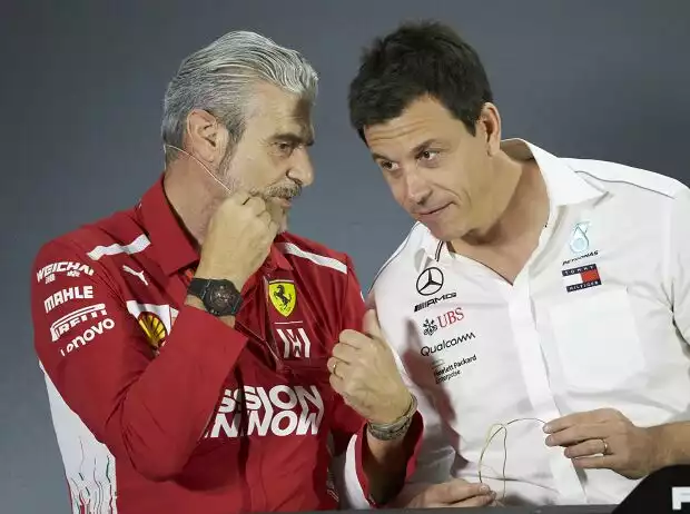 Titel-Bild zur News: Maurizio Arrivabene, Toto Wolff