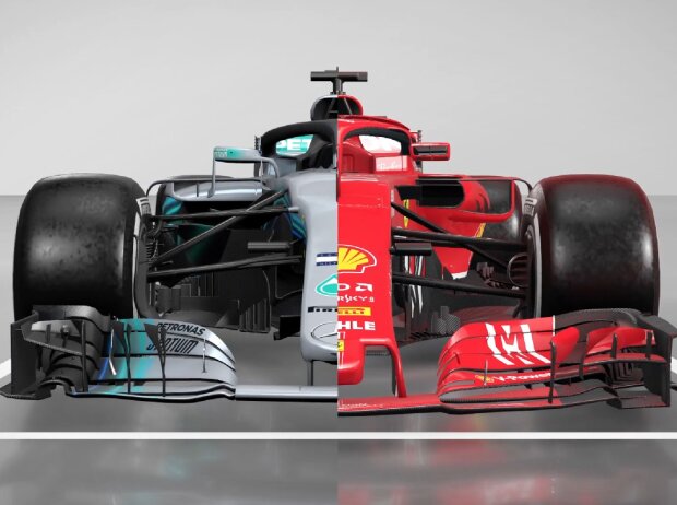 Titel-Bild zur News: Vergleich zwischen Mercedes und Ferrari