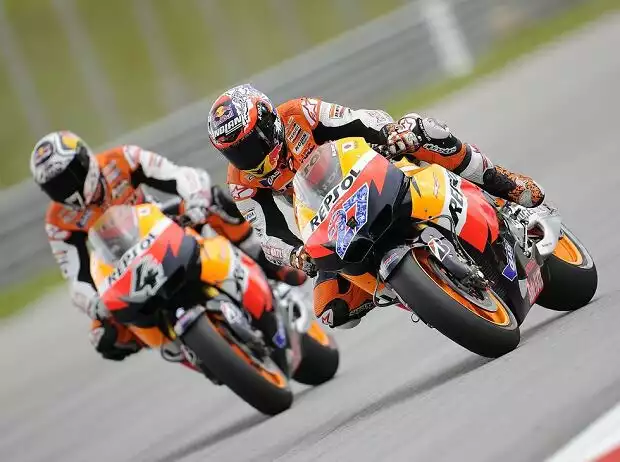 Andrea Dovizioso, Casey Stoner Titel-Bild zur News: Andrea Dovizioso, Casey Stoner