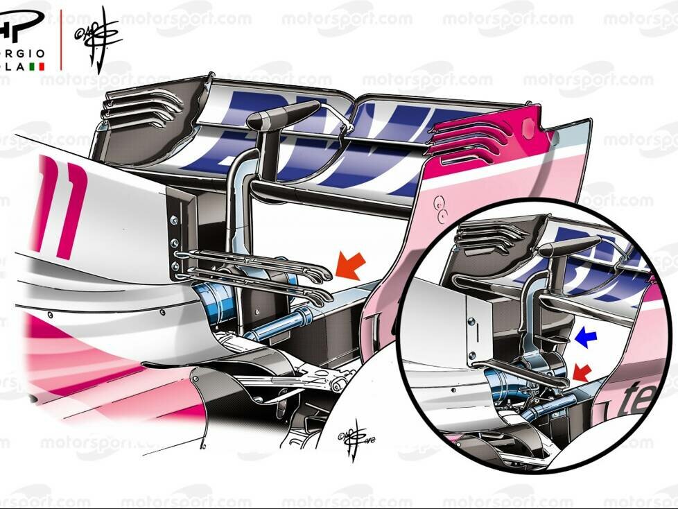 Force India VJM11, Giorgio Piola