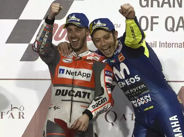 Andrea Dovizioso, Valentino Rossi Titel-Bild zur News: Andrea Dovizioso, Valentino Rossi