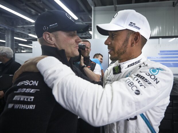 Valtteri Bottas, Lewis Hamilton