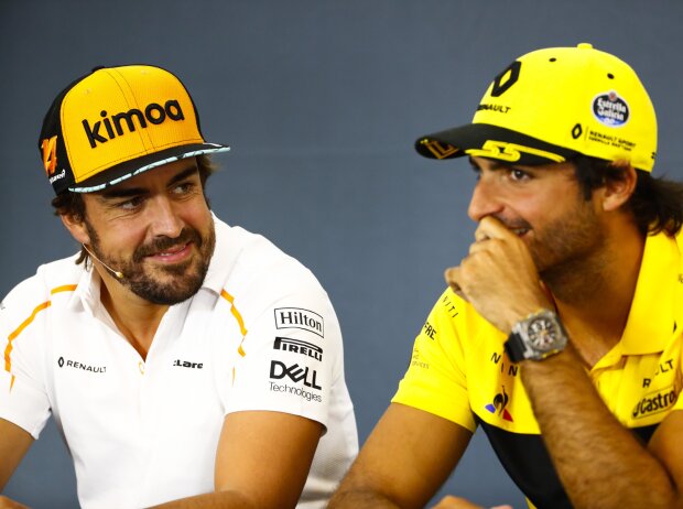 Titel-Bild zur News: Fernando Alonso, Carlos Sainz