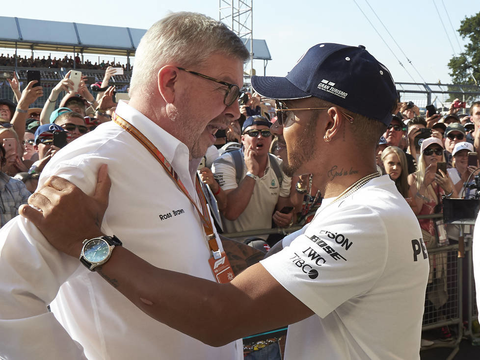 Ross Brawn, Lewis Hamilton