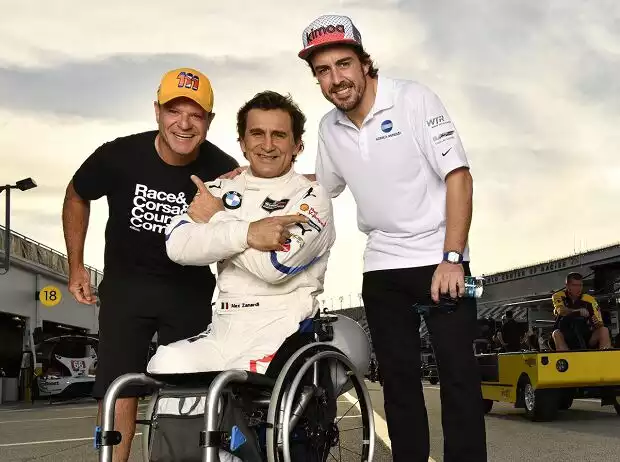 Alessandro Zanardi, Fernando Alonso, Rubens Barrichello Titel-Bild zur News: Alessandro Zanardi, Fernando Alonso, Rubens Barrichello