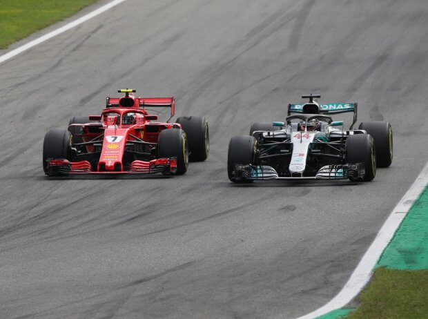Titel-Bild zur News: Lewis Hamilton, Kimi Räikkönen