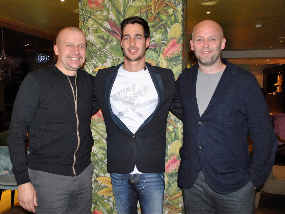 Olivier Panis, Rene Binder und Simon Abadie
