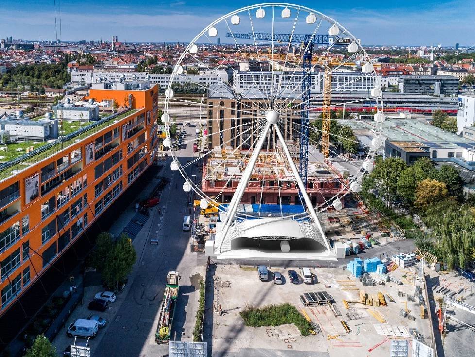 Riesenrad Hi-Sky in München (Computergrafik)