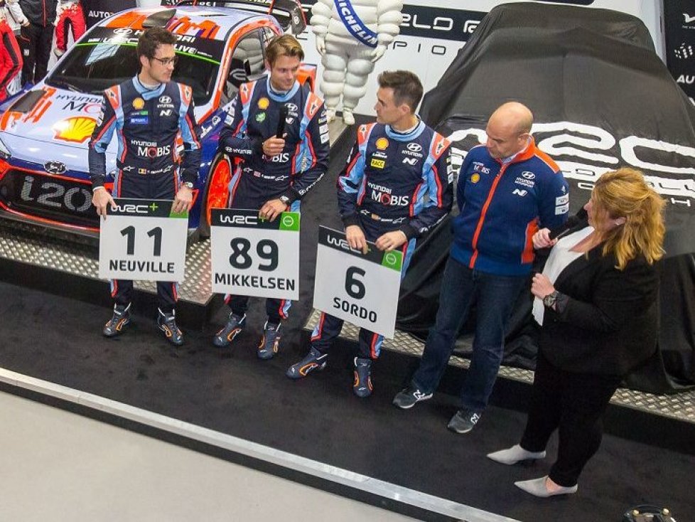 Thierry Neuville, Nicolas Gilsoul, Daniel Sordo, Andreas Mikkelsen