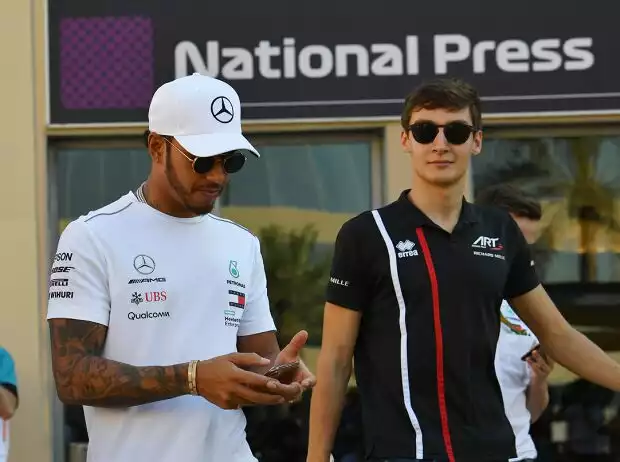 Fernando Alonso, Lewis Hamilton, George Russell Titel-Bild zur News: Fernando Alonso, Lewis Hamilton, George Russell