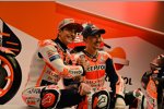 Marc Marquez (Honda)und Jorge Lorenzo (Honda) 