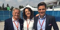 Marc Surer, Tanja Bauer, Sascha Roos von Sky Deutschland