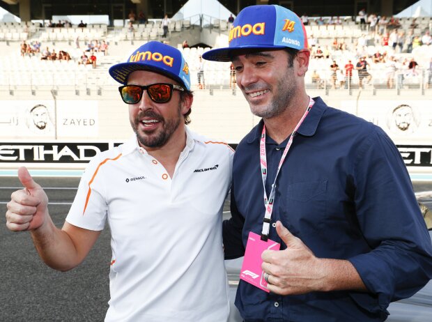 Titel-Bild zur News: Fernando Alonso, Jimmie Johnson