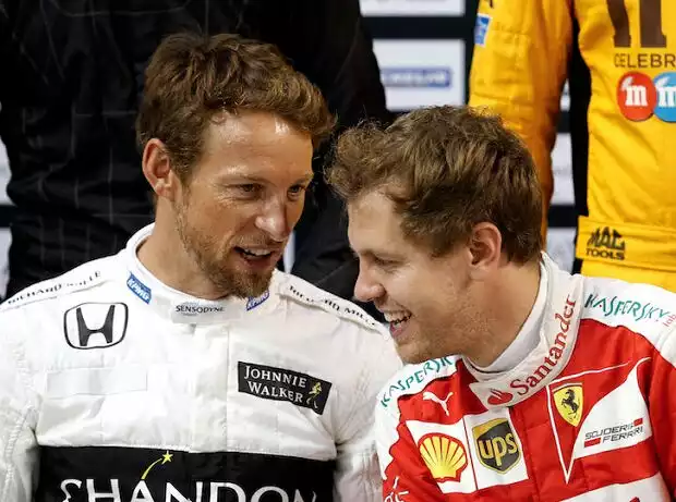 Titel-Bild zur News: Jenson Button, Sebastian Vettel