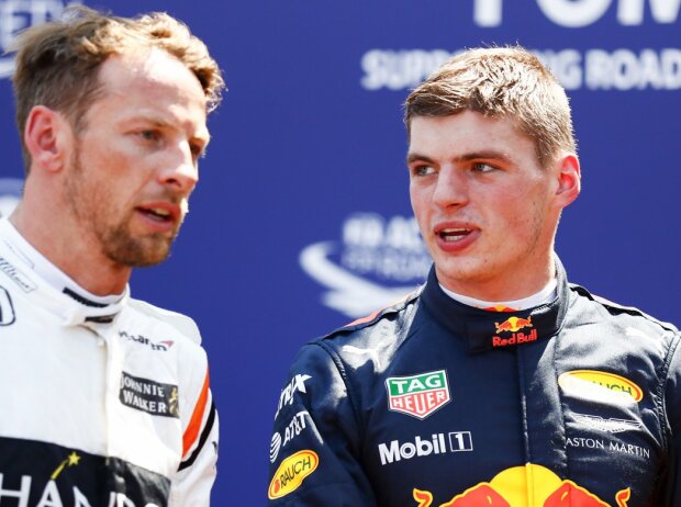 Titel-Bild zur News: Jenson Button, Max Verstappen