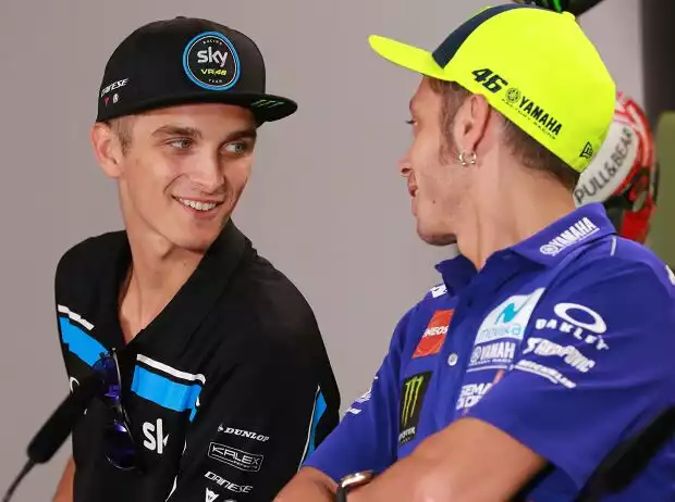 Luca Marini, Valentino Rossi Titel-Bild zur News: Luca Marini, Valentino Rossi