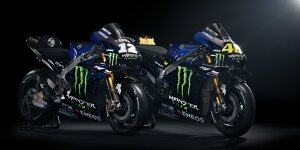 Yamaha enthüllt neue M1 von Valentino Rossi und Maverick Vinales