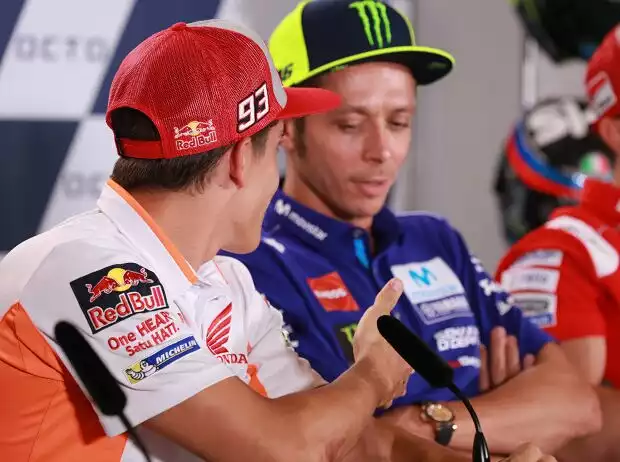 Marc Marquez, Valentino Rossi Titel-Bild zur News: Marc Marquez, Valentino Rossi