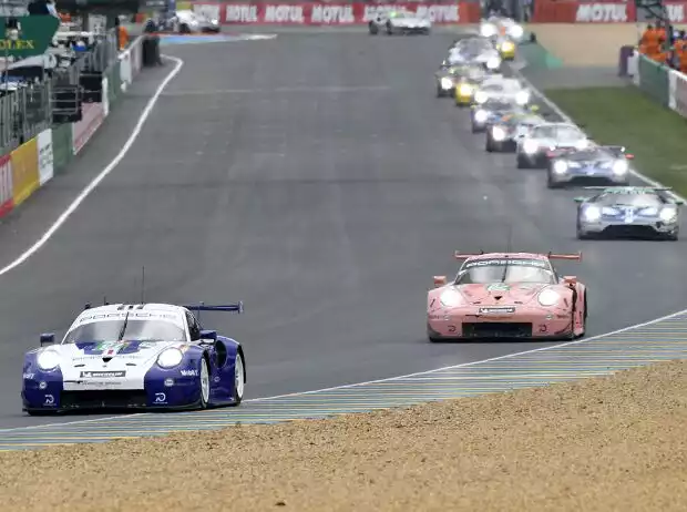 Titel-Bild zur News: Feld der GTE-Pro-Klasse bei den 24h Le Mans 2018