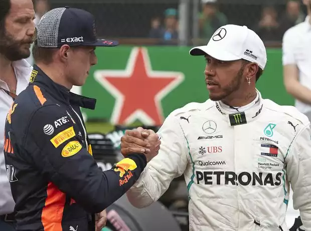 Titel-Bild zur News: Max Verstappen, Lewis Hamilton