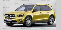 Bild zum Inhalt: Mercedes GLB 2019 Rendering: So könnte das SUV zwischen GLA und GLC aussehen