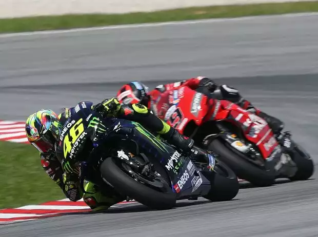 Titel-Bild zur News: Danilo Petrucci, Valentino Rossi