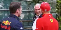 Christian Horner, Helmut Marko, Sebastian Vettel