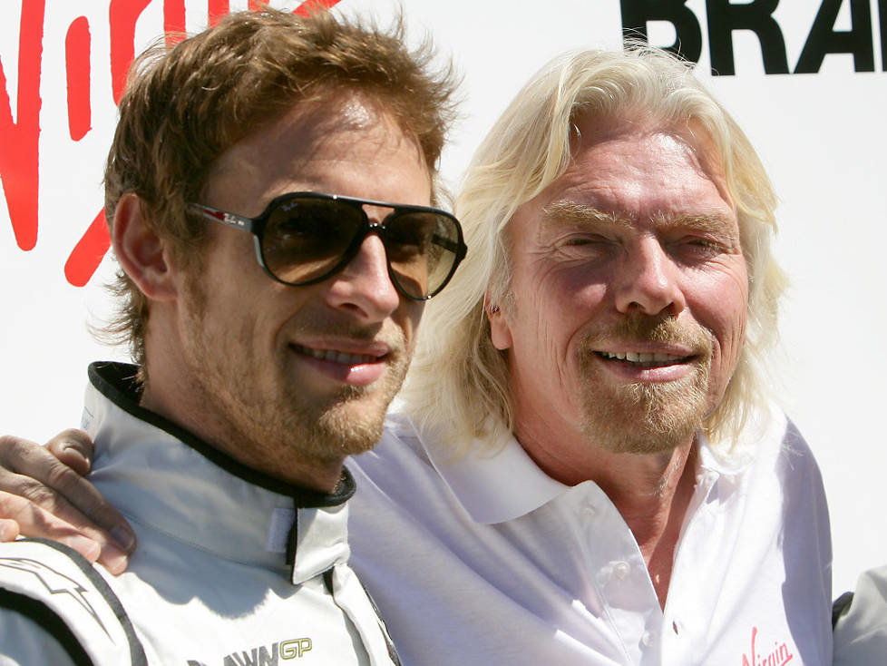 Jenson Button und Richard Branson