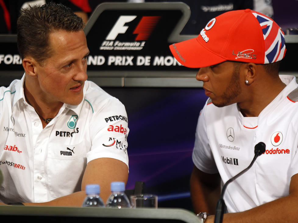 Michael Schumacher, Lewis Hamilton