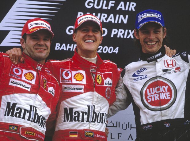 Michael Schumacher, Rubens Barrichello, Jenson Button