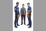 Lando Norris (McLaren), Carlos Sainz (McLaren) und Sergio Sette Camara 