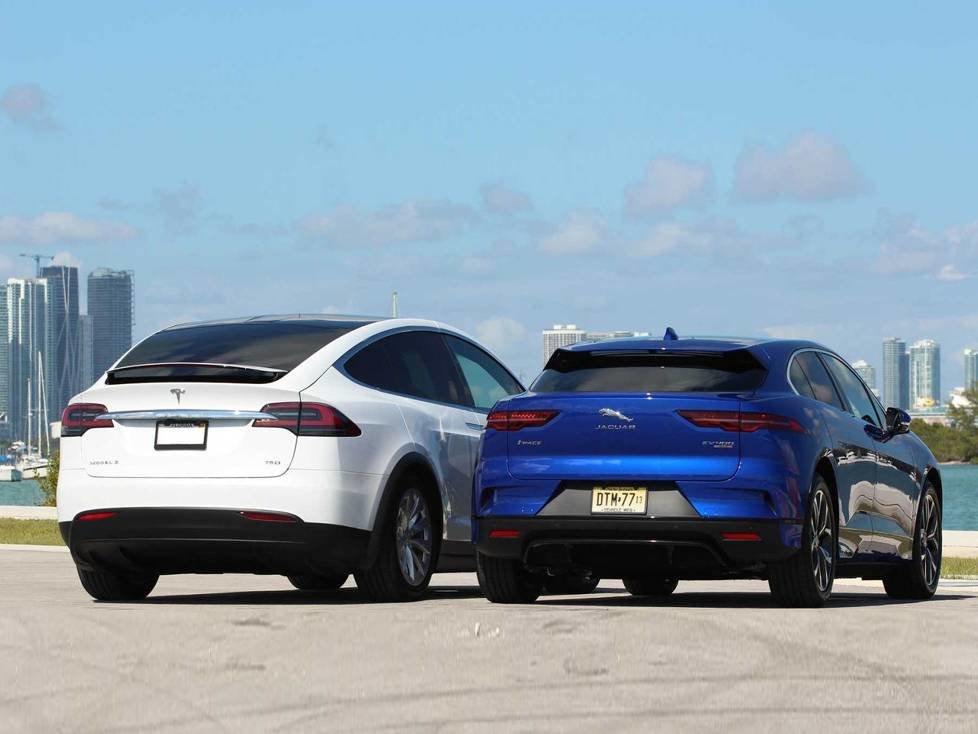 Jaguar I-Pace Vs. Tesla Modell X 2019