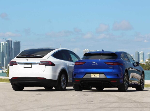 Jaguar I-Pace Vs. Tesla Modell X 2019 Jaguar I-Pace Vs. Tesla Modell X 2019