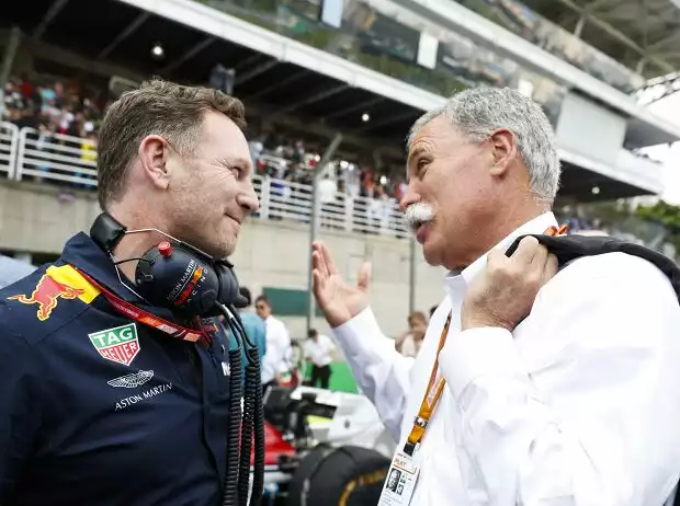 Christian Horner, Chase Carey Titel-Bild zur News: Christian Horner, Chase Carey