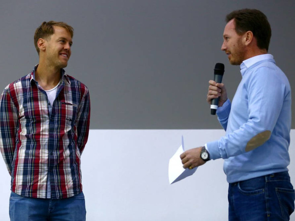Sebastian Vettel und Christian Horner