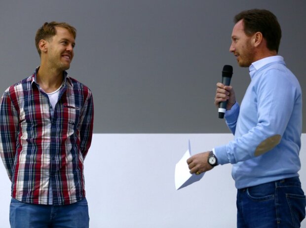 Sebastian Vettel und Christian Horner Sebastian Vettel und Christian Horner