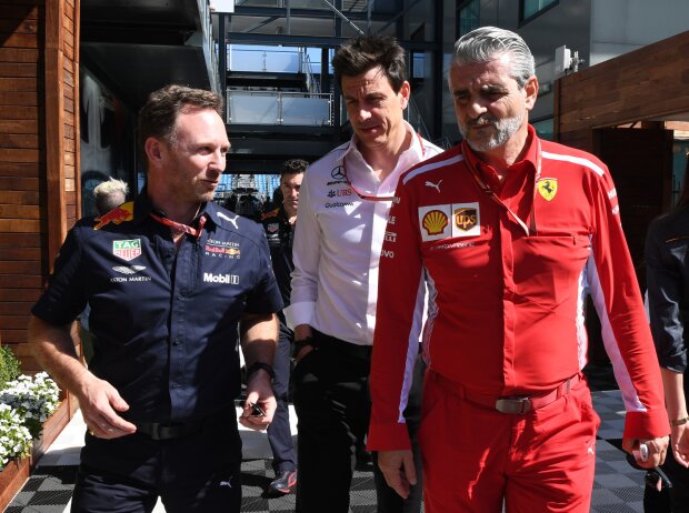 Christian Horner, Toto Wolff, Maurizio Arrivabene Christian Horner, Toto Wolff, Maurizio Arrivabene