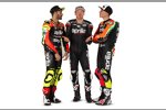 Andrea Iannone, Bradley Smith und Aleix Espargaro (Aprilia) 