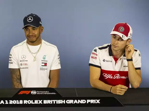 Titel-Bild zur News: Charles Leclerc, Lewis Hamilton