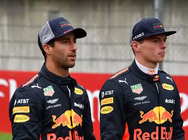Titel-Bild zur News: Daniel Ricciardo, Max Verstappen