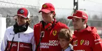 Antonio Giovinazzi, John Elkann, Charles Leclerc