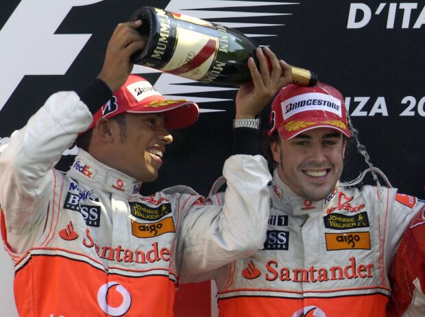 Monza 2007: Lewis Hamilton und Fernando Alonso Monza 2007: Lewis Hamilton und Fernando Alonso