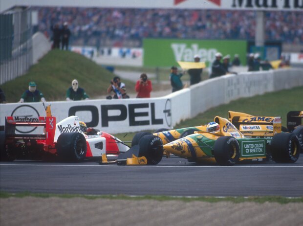 Titel-Bild zur News: Ayrton Senna und Michael Schumacher